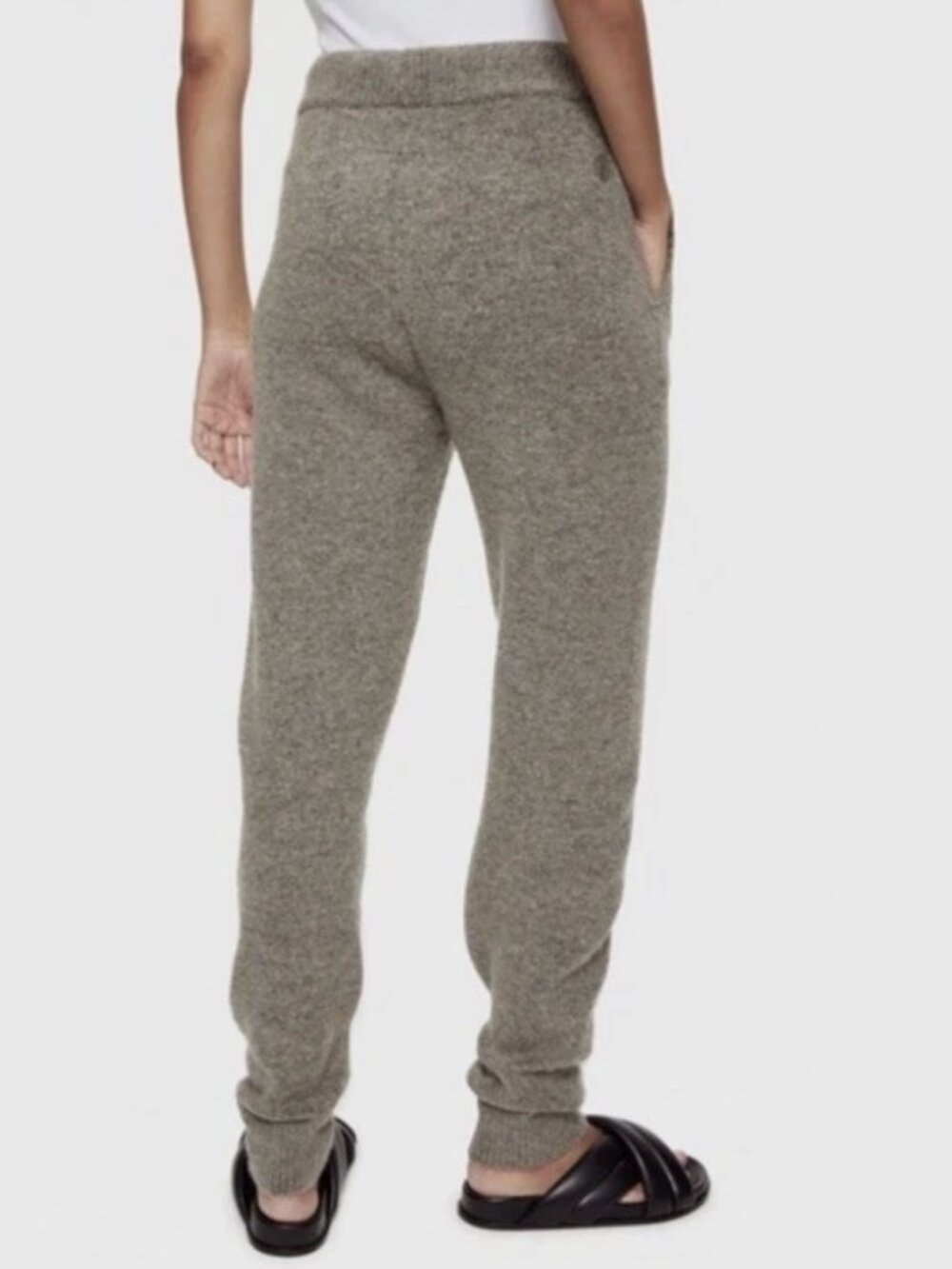 Anine Bing Saylor Knit Joggers Brown Cozy Lounge Pockets Womens Size Small - Picture 3 of 10